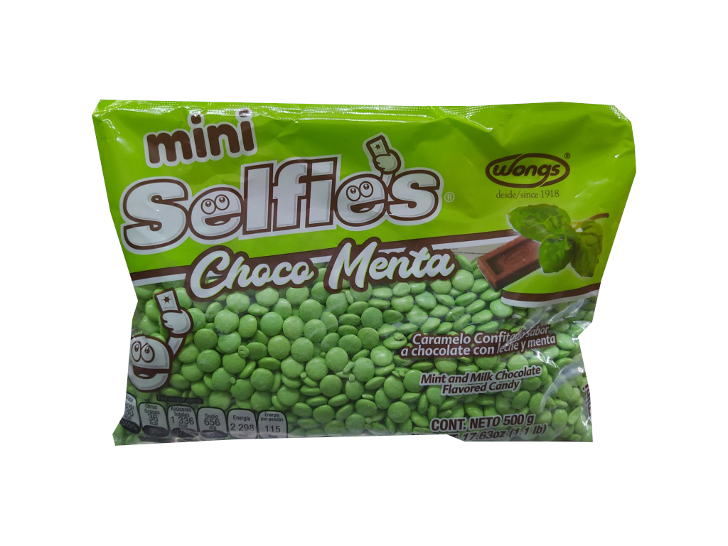 luneta mini selfies choco menta bolsa 500gr