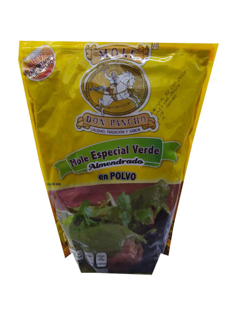 mole especial verde almendrado don pancho en polvo bolsa 1kg