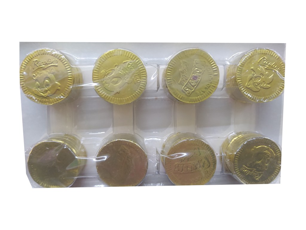 monedas chocolate ricolino paquete
