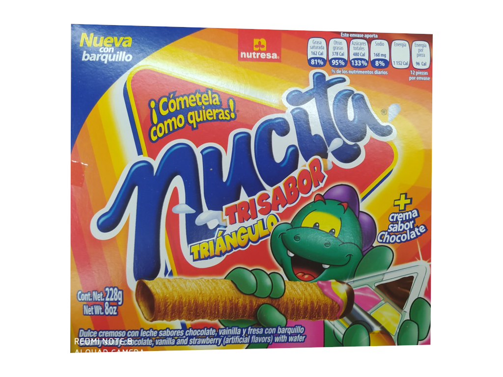 nucita trisabor triangulo paquete