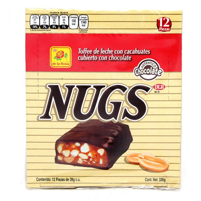 nugs chocolate de la rosa paquete