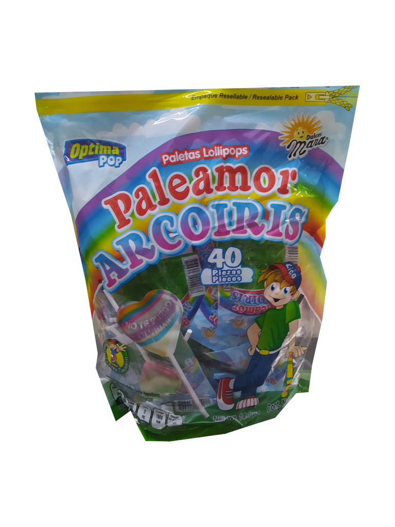 paleamor arcoiris paleta bolsa