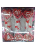 paleta corazon rojo chocolate san valentin estuche