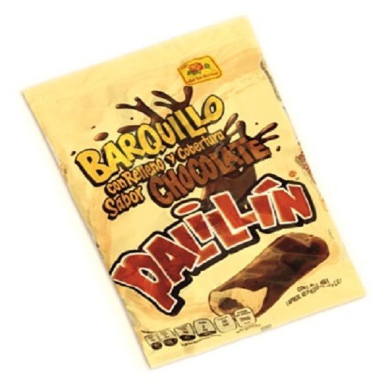 palillin barquillo con chocolate paquete