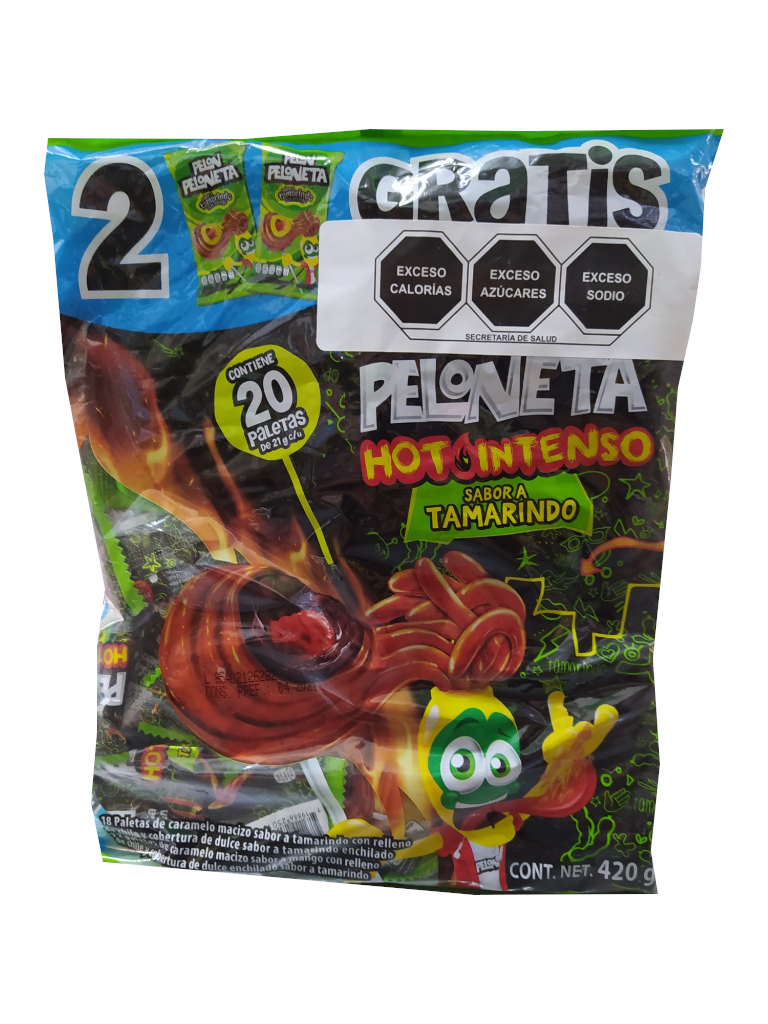 peloneta hot intenso sabor a tamarindo bolsa
