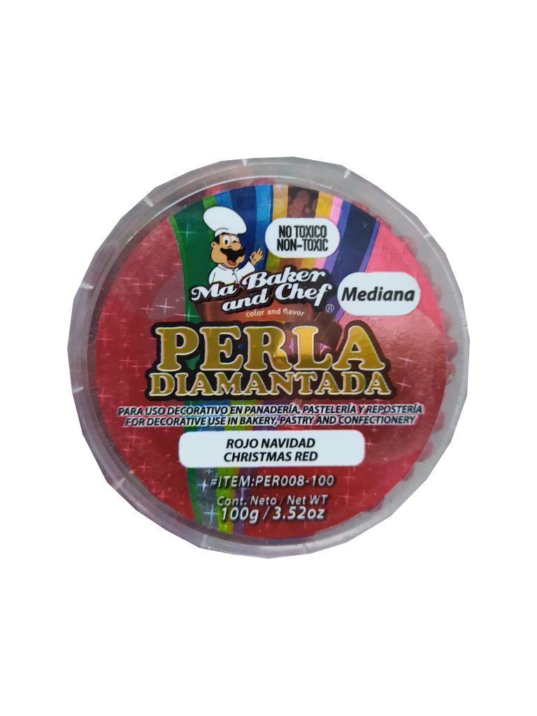 Diamond Pearl for Medium Reposteria Red Christmas Bracket 100gr