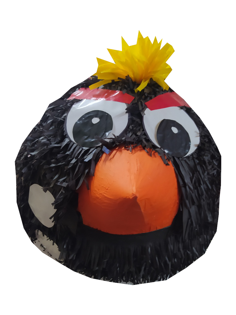 piñata artesanal angry birds negro