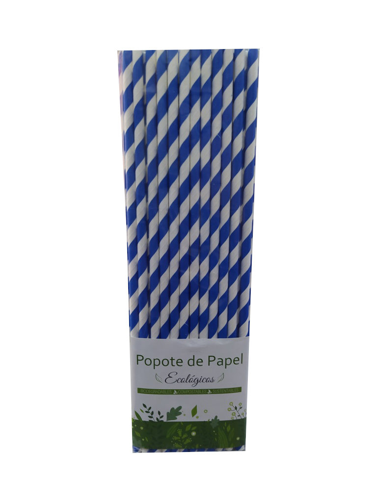 popote de carton paquete