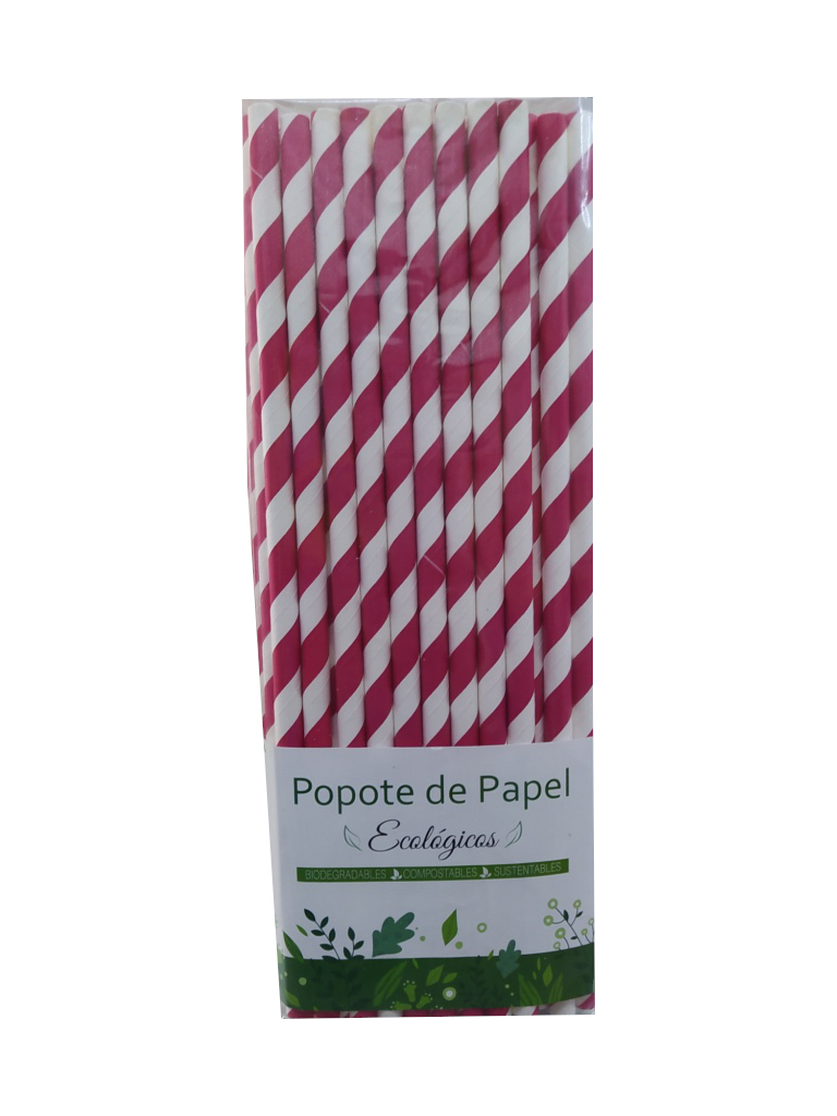 popote de carton paquete