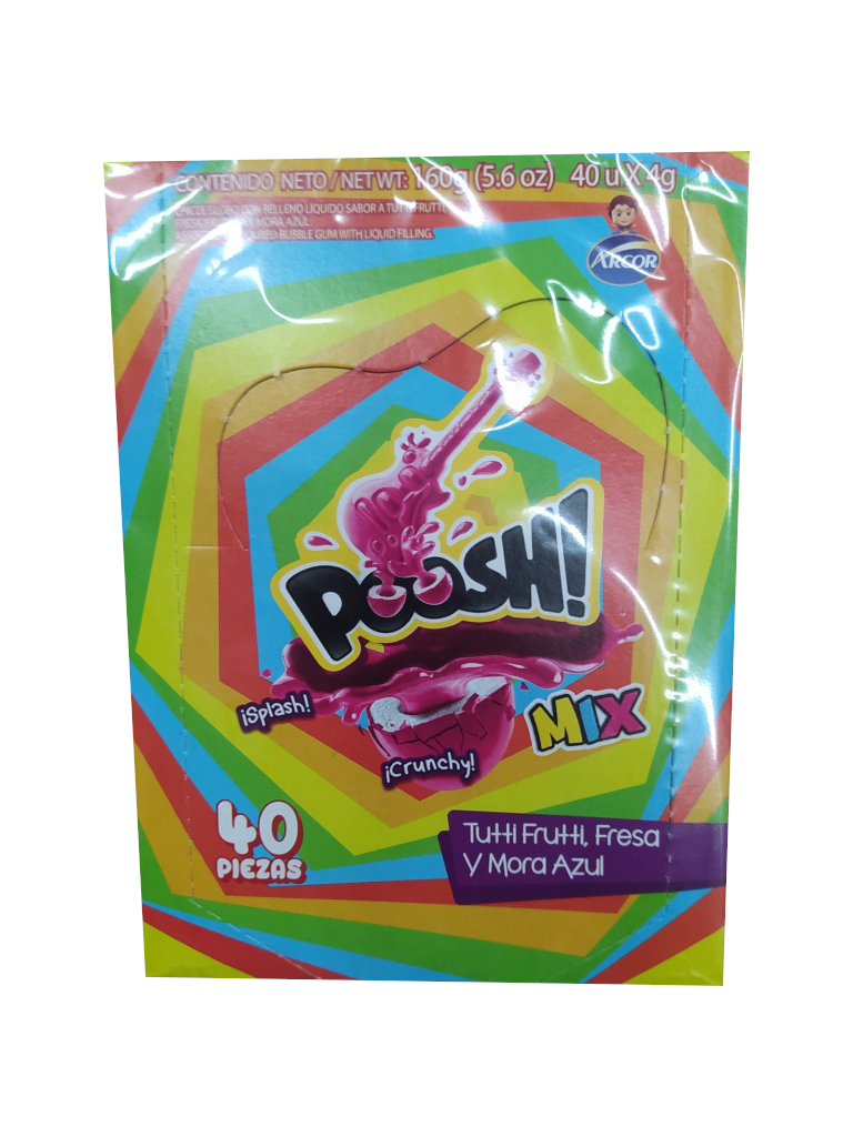 chicle poosh mix paquete