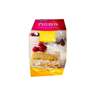 harina preparada para elaborar pan sabor vainilla 3 leches puratos bolsa 1kg