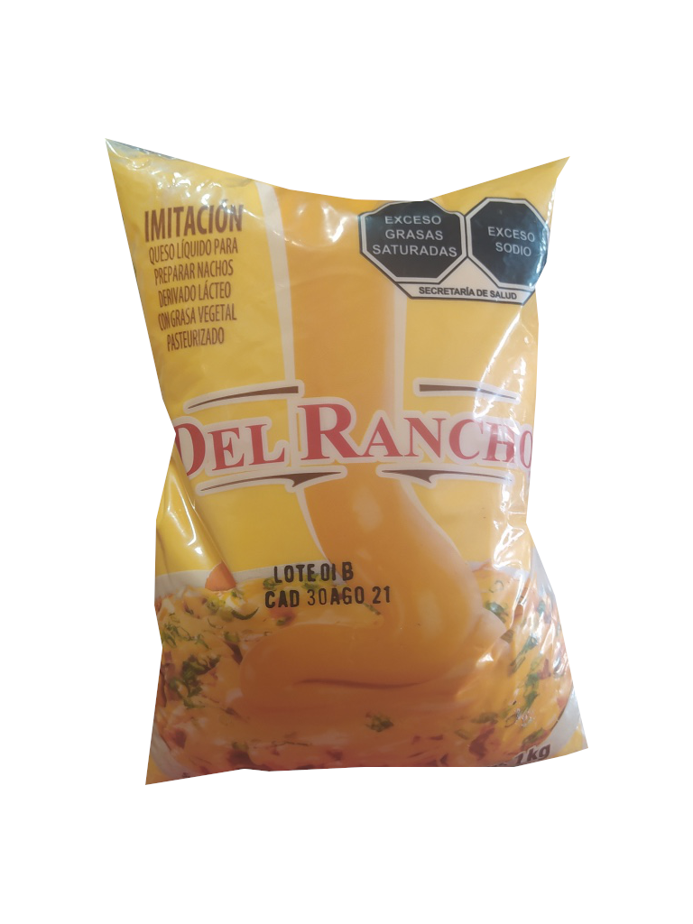 queso imitacion liquido para nachos bolsa 1kg
