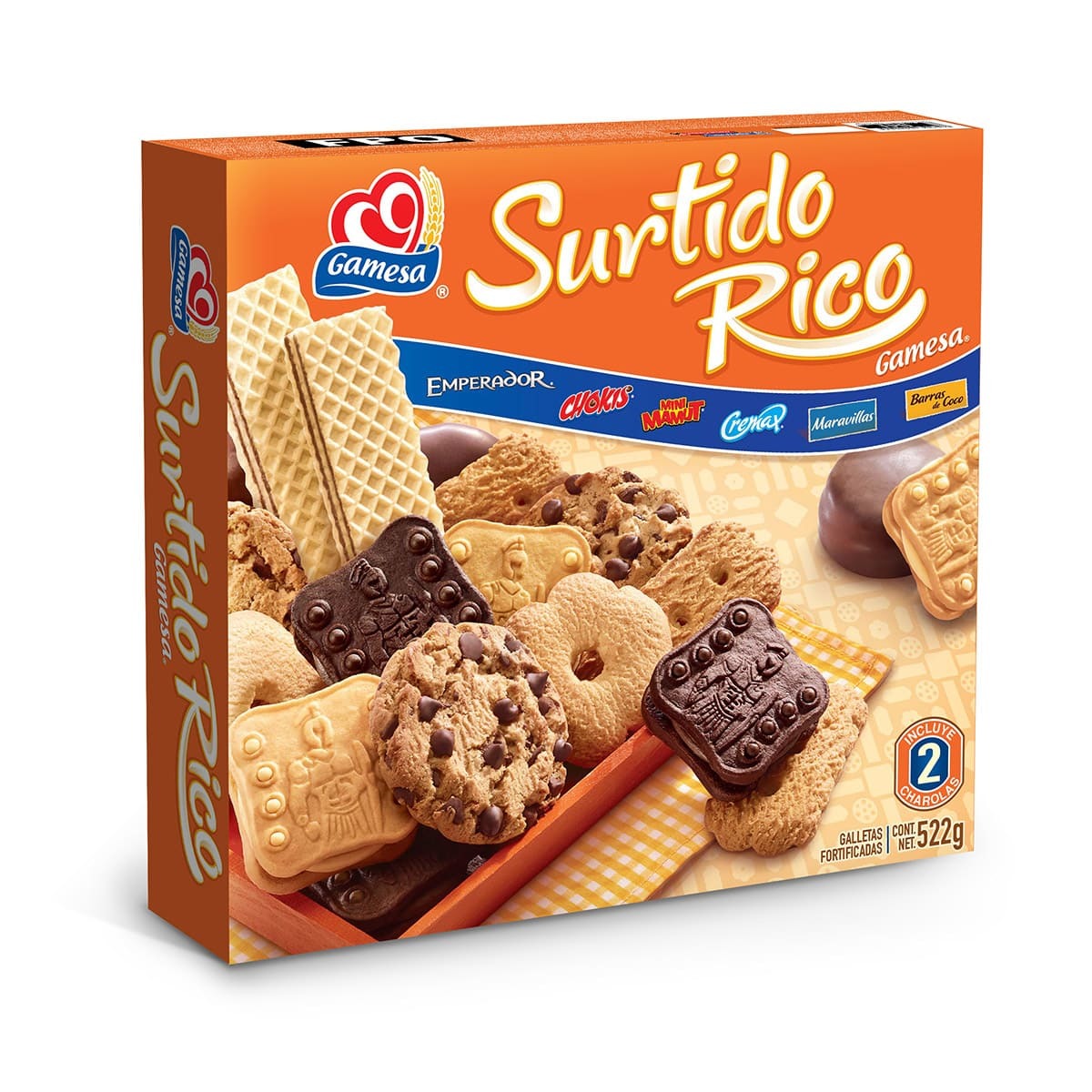 Ricling assortment of Gamesa cookie package 436gr