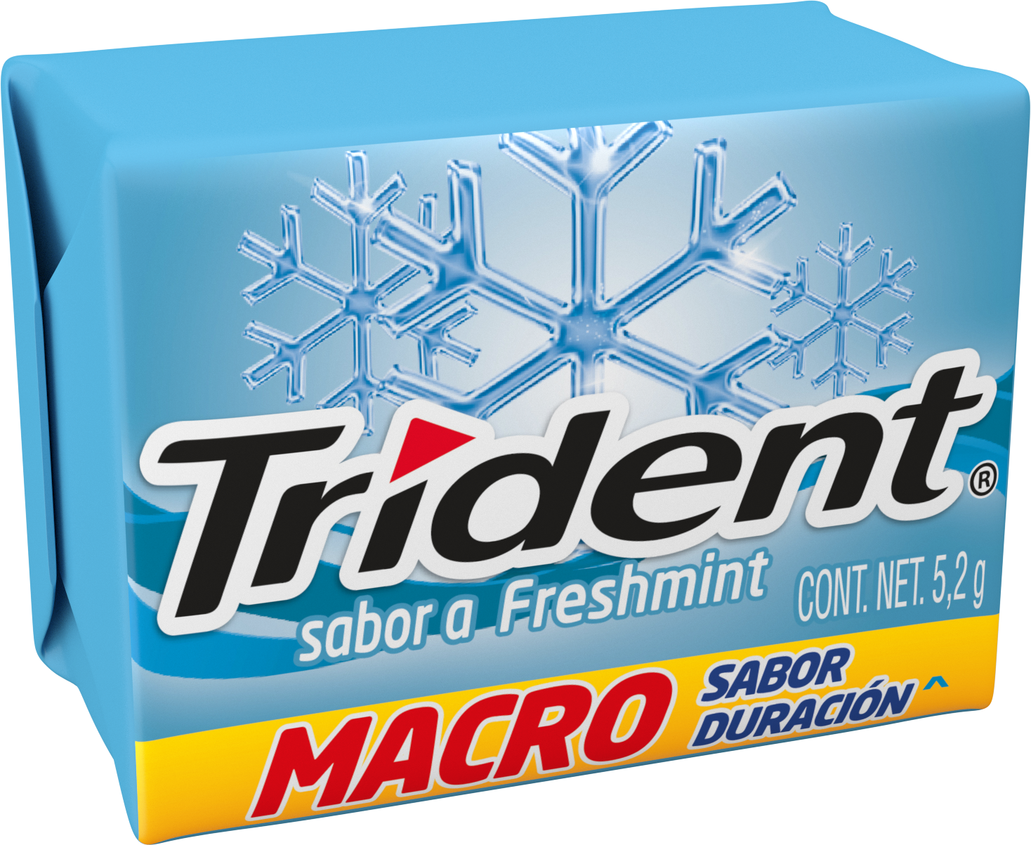 trident chicle 4s sabor freshmint paquete