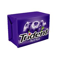 trident chicle 4s sabor mora azul paquete