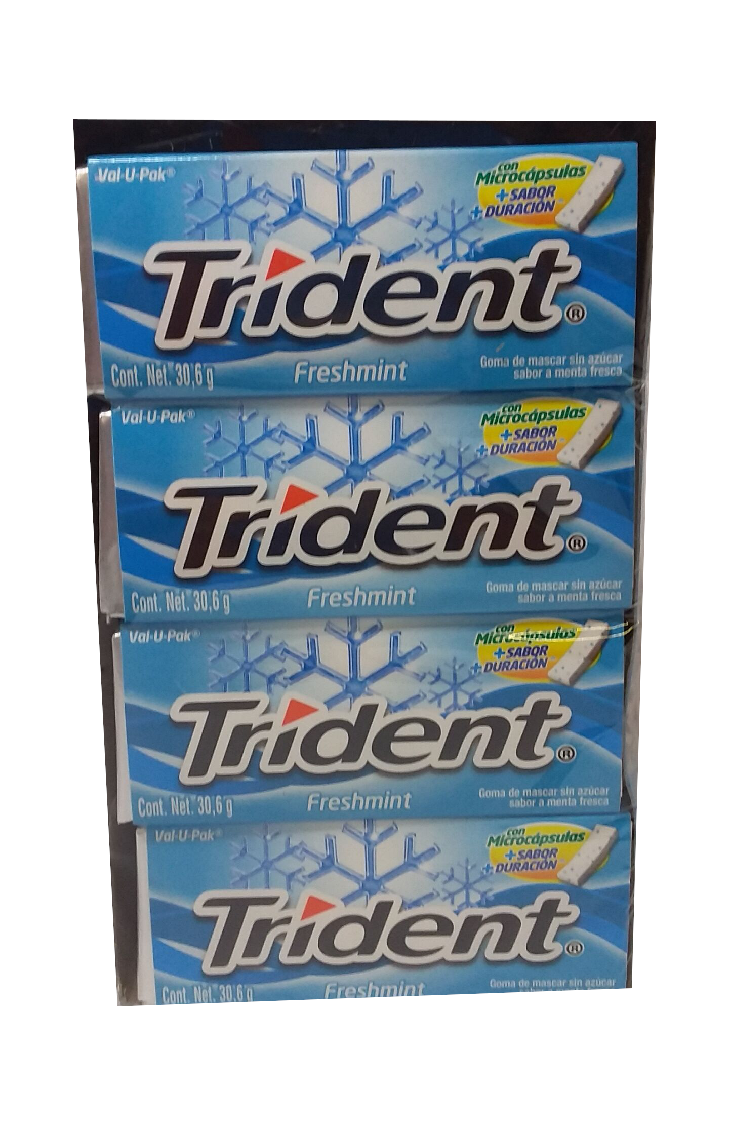 trident chicle 18s sabor freshmint paquete