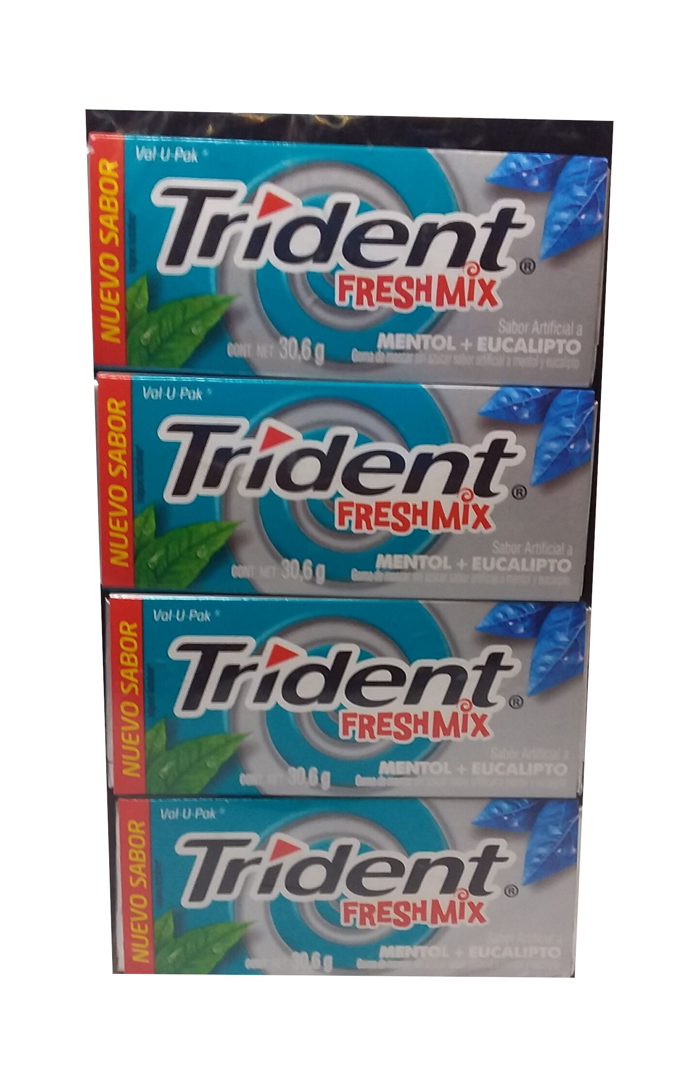 trident chicle 18s sabor freshmix paquete