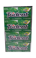 trident chicle 18s sabor yerbabuena paquete