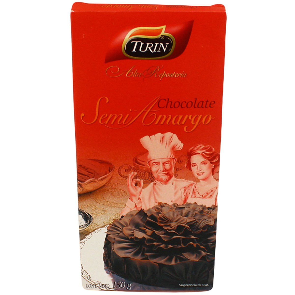 chocolate turin semi amargo tableta 150gr