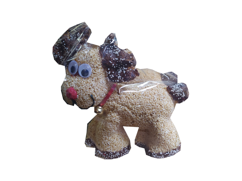 venado artesanal de amaranto navideño