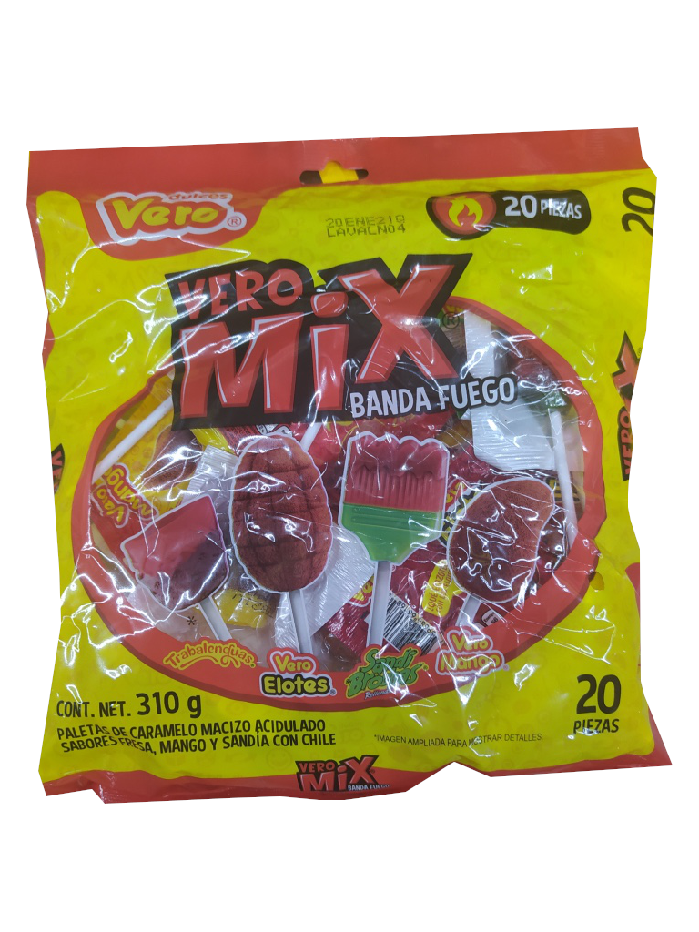 paleta vero mix banda fuego bolsa