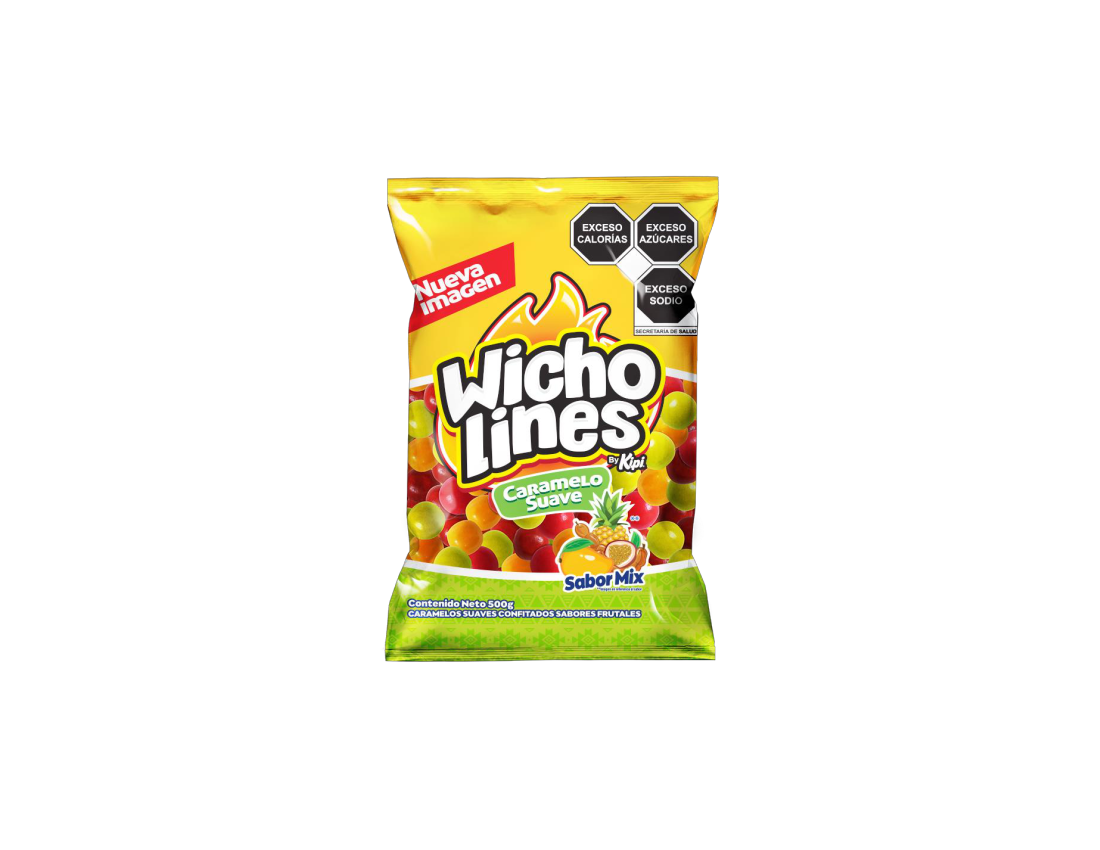 wicholines caramelo suave sabores surtidos bolsa 500gr