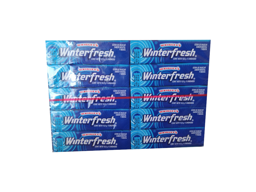 CHICLE WINTERFRESH PACKAGE.
